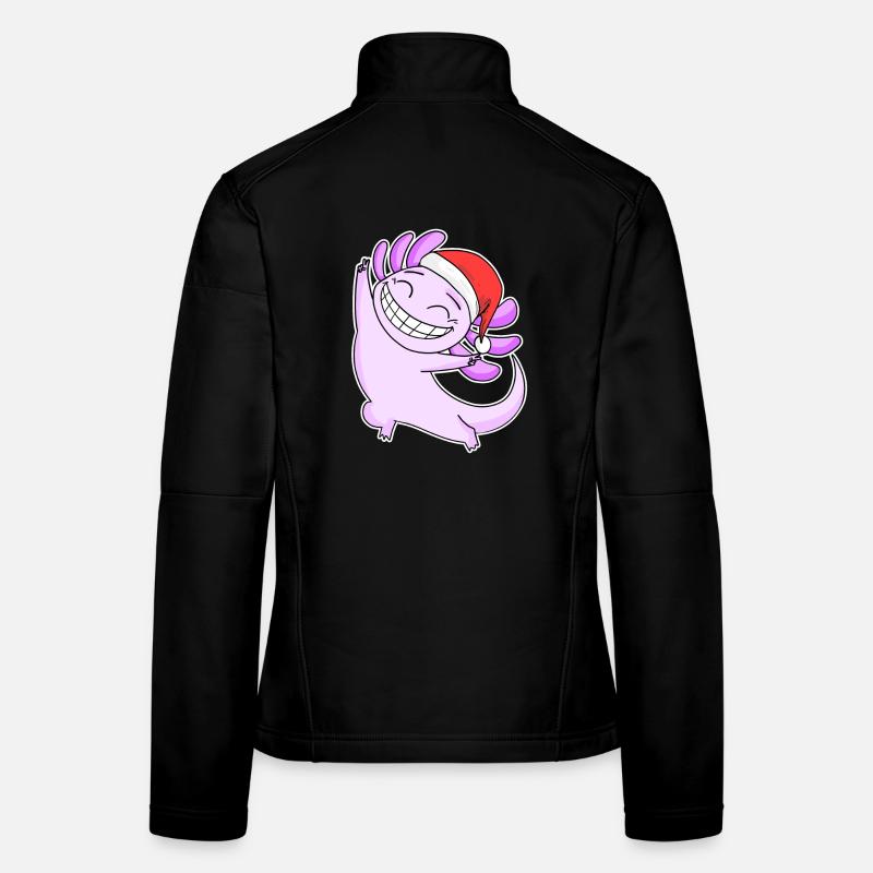 Axolotl Noël Veste en tissu softshell Femme