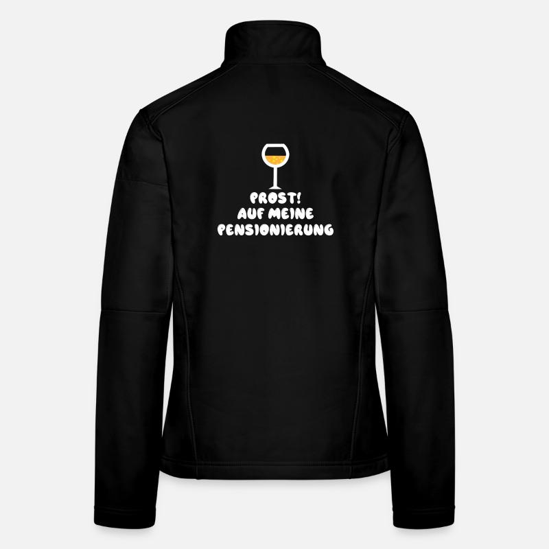 Pension Statement Abschied Ruhestand Senior Rente Frauen Softshelljacke