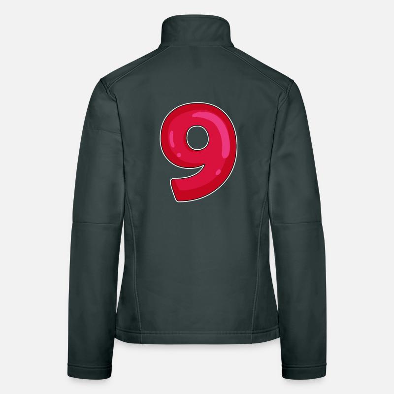 NINE - 9 - Digit red Women's Softshell Jacket