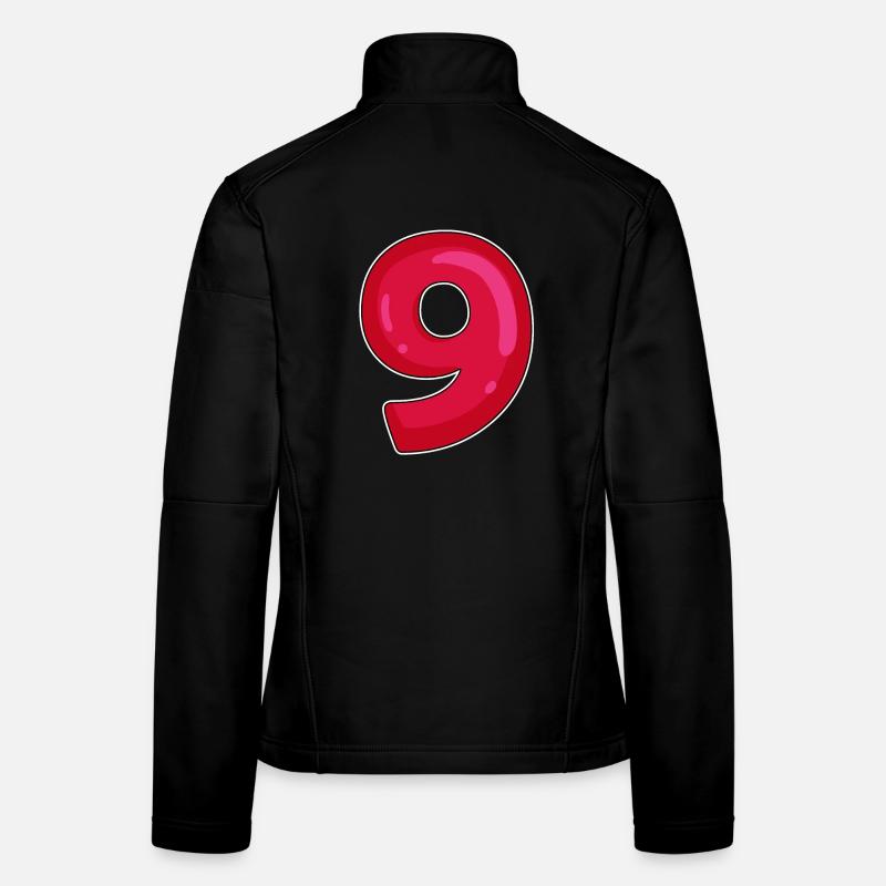 NEUF - 9 - Chiffre rouge Veste en tissu softshell Femme