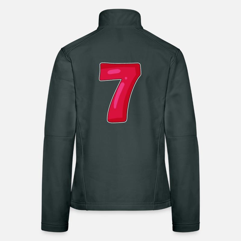 7 rot Frauen Softshelljacke