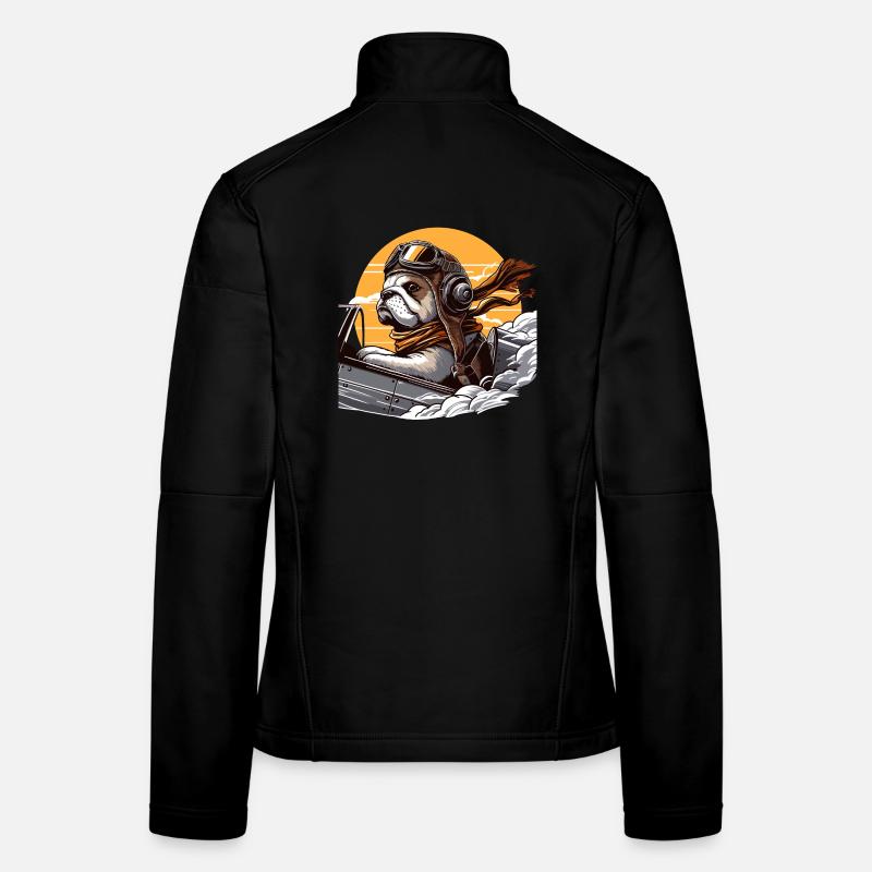 Pilote de bouledogue Veste en tissu softshell Femme