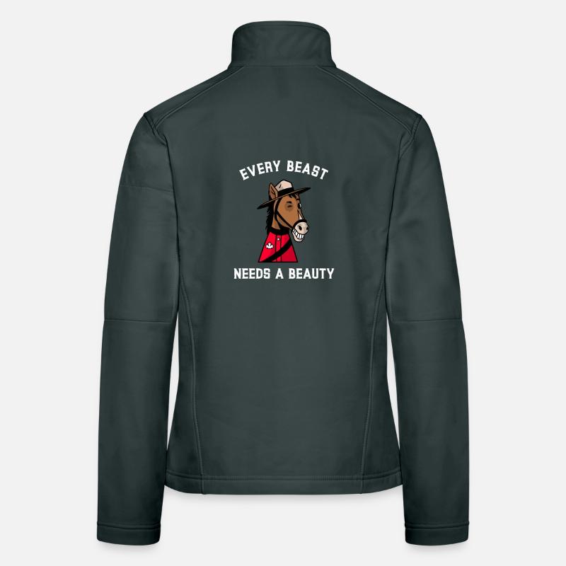 Valentine's Day Every Beast Needs a Beauty Women's Softshell Jacket
