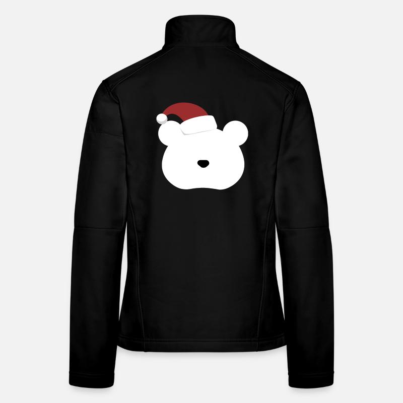 Polar Bear- Christmas edition - Women's Softshell Jacket - black