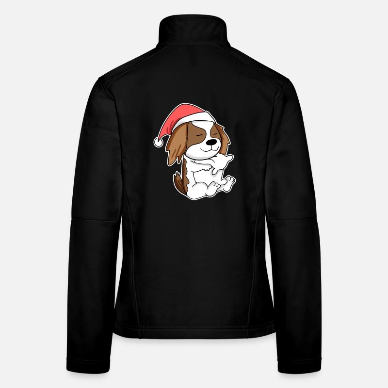 Cavalier King Charles Spaniel chien Animal Veste en tissu softshell Femme
