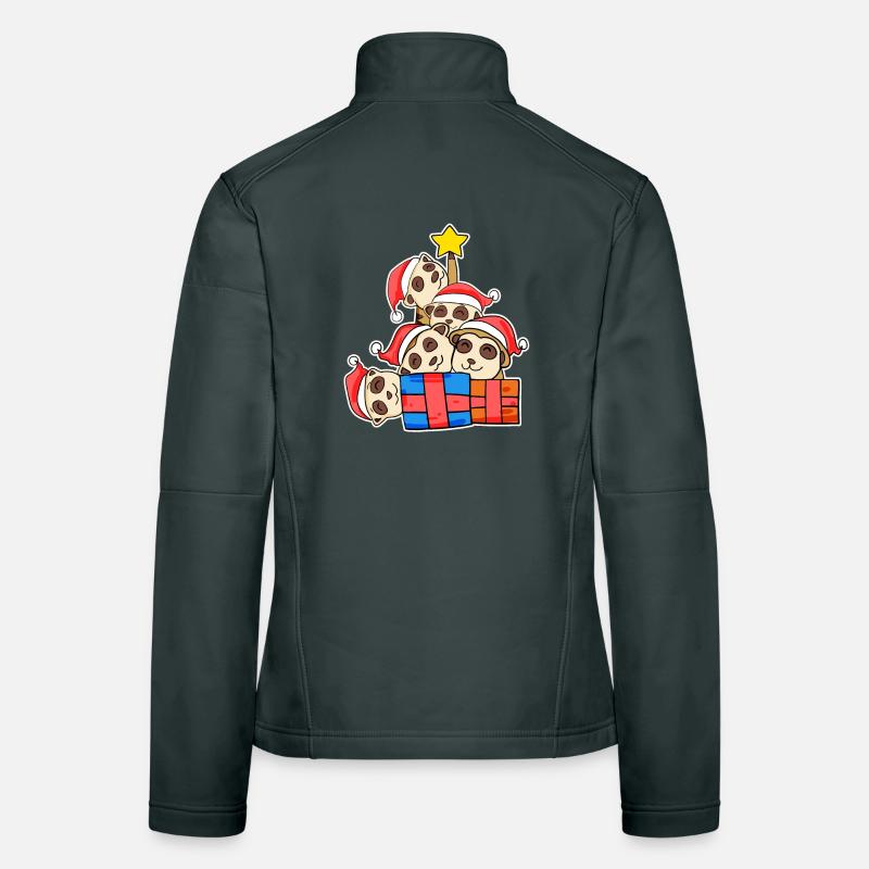 Suricate sapin de Noël Noël Veste en tissu softshell Femme