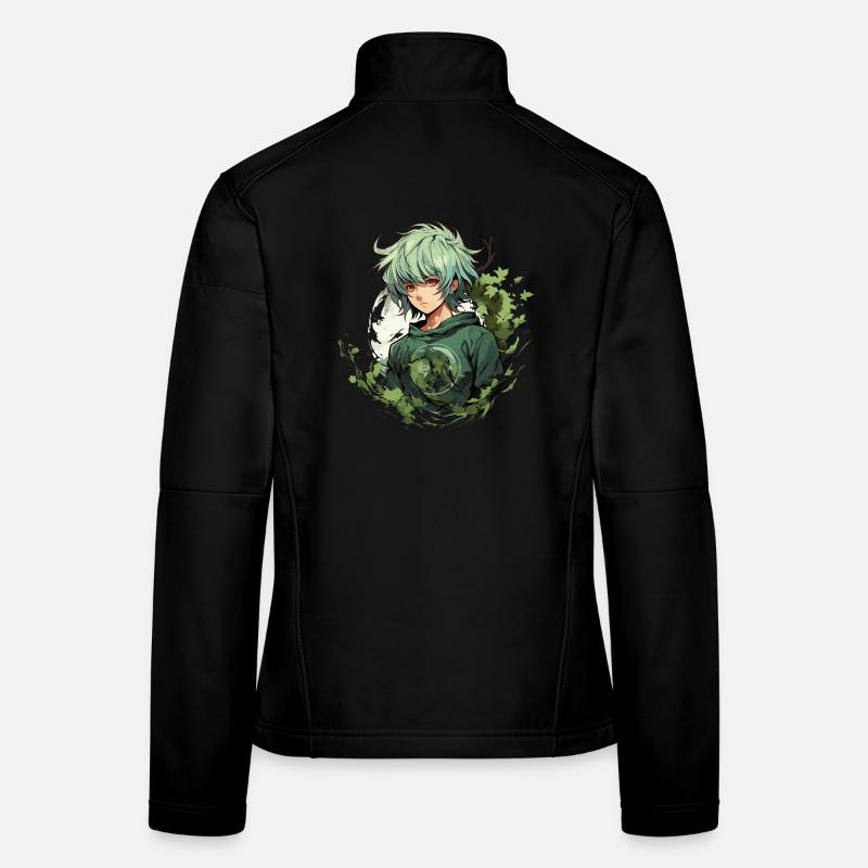 Manga Design Frauen Softshelljacke