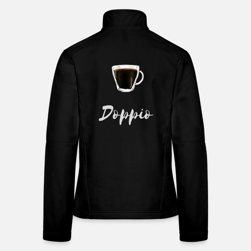Doppio Espresso Coffee Barista Cafe Shirt Women's Softshell Jacket