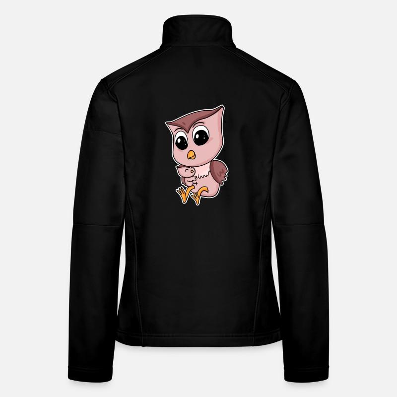 Eule Familie - Eule mit Baby Frauen Softshelljacke