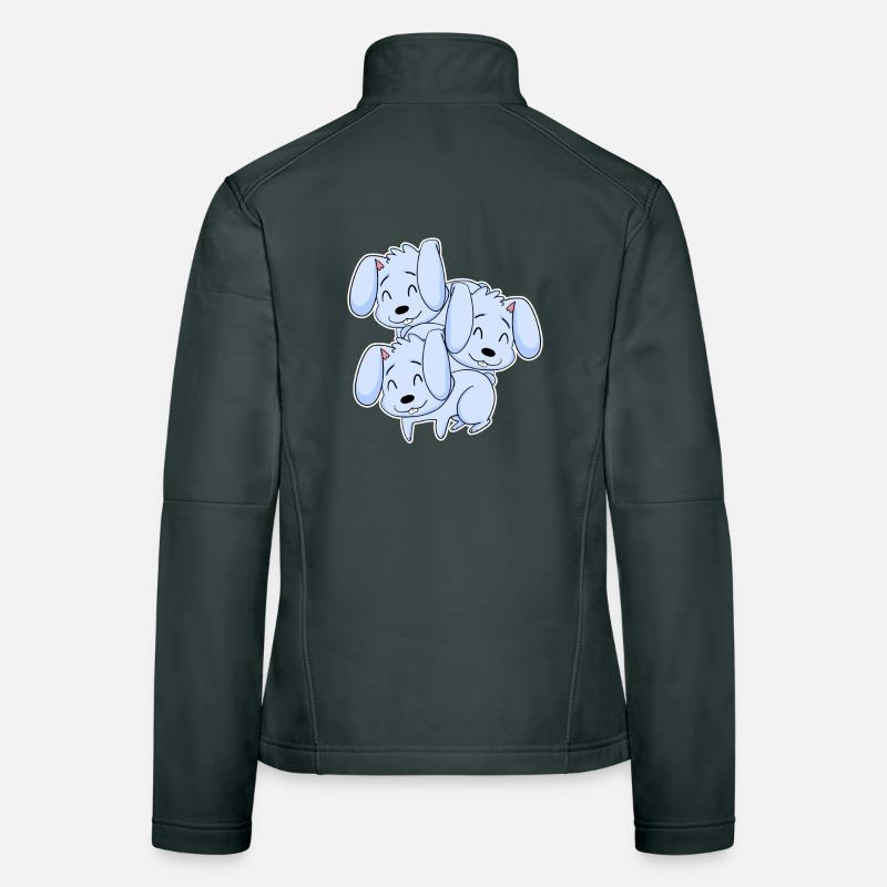 Hase Motiv Frauen Softshelljacke
