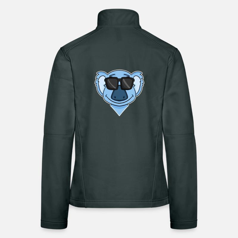 Koala mit Brille Frauen Softshelljacke