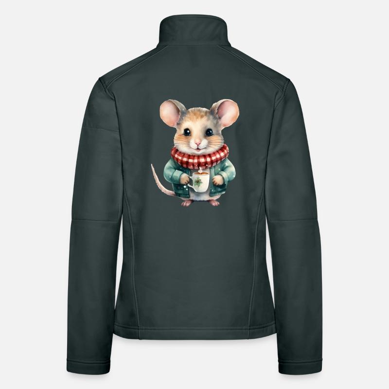 Cuddly Mouse Winter Tea Women's Softshell Jacket