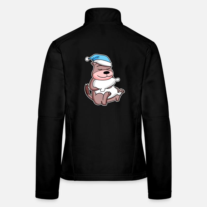 Belette avec oreiller et bonnet de somnolence Veste en tissu softshell Femme