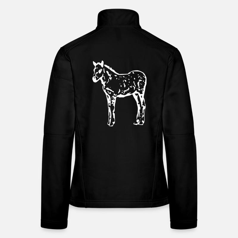 weißes Pferd weiß Pferde T-shirt Geschenk Reiter  Frauen Softshelljacke