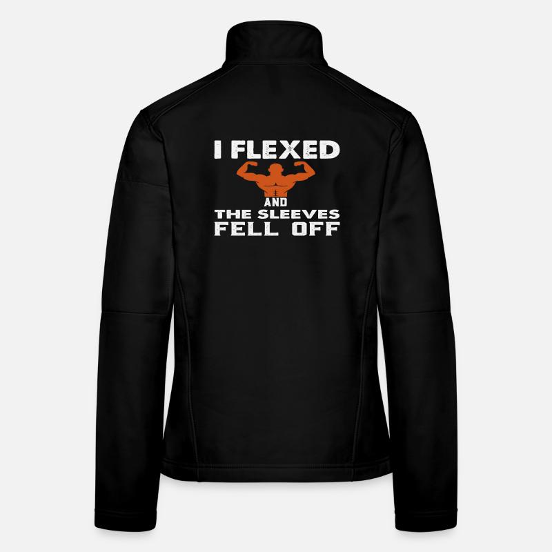 Muskulöse Panzerung durch Flex Humor Frauen Softshelljacke