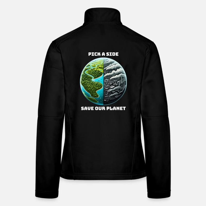 Lutte contre le changement climatique Veste en tissu softshell Femme