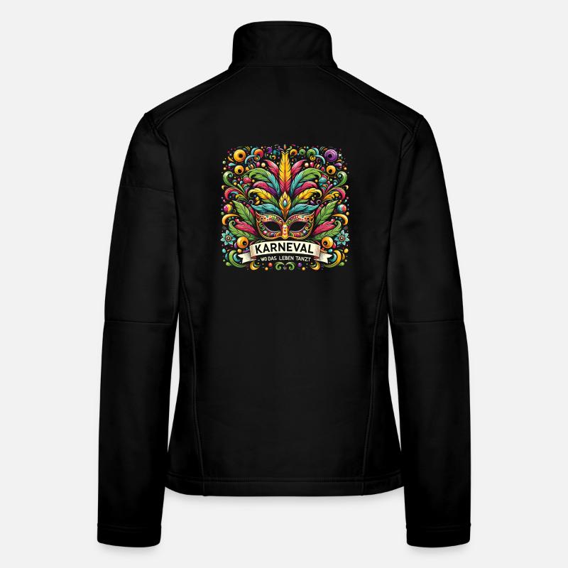 Carnival: Where Life Dances Women's Softshell Jacket