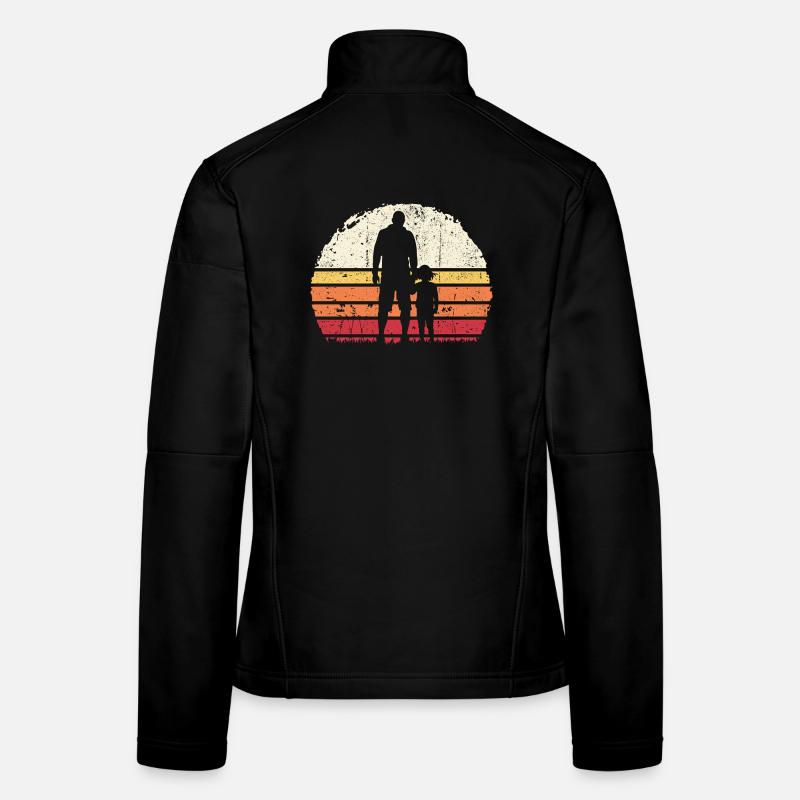 Sunset Bond : Père et enfant Veste en tissu softshell Femme