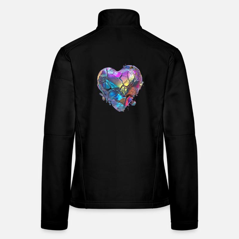 Cœur brisé de pierre Veste en tissu softshell Femme
