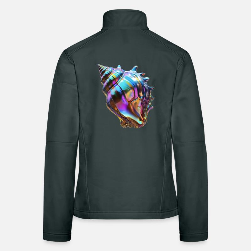 chromatic sea shell Women's Softshell Jacket