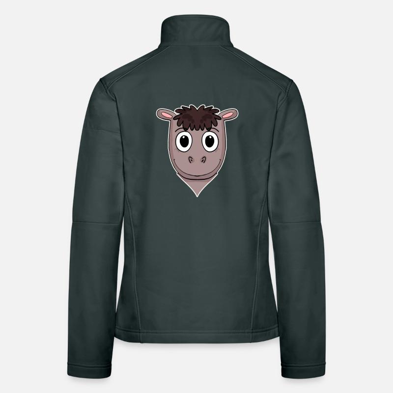 Pferd Tierkopf Tier Kopf Frauen Softshelljacke