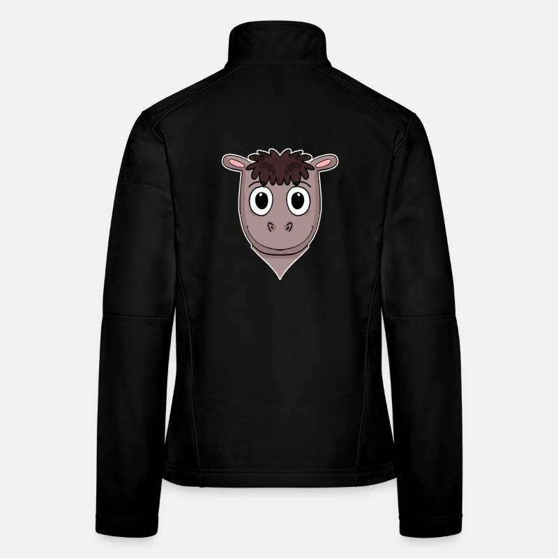 Pferd Tierkopf Tier Kopf Frauen Softshelljacke
