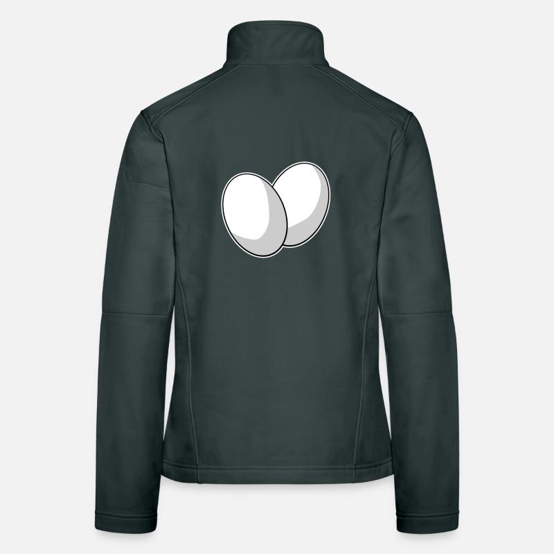 Oeuf Oeufs Veste en tissu softshell Femme