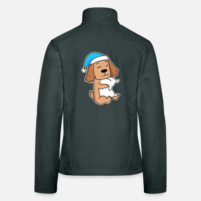 Cocker Spaniel Sleeping Fatigue Chien Race de chien Veste en tissu softshell Femme