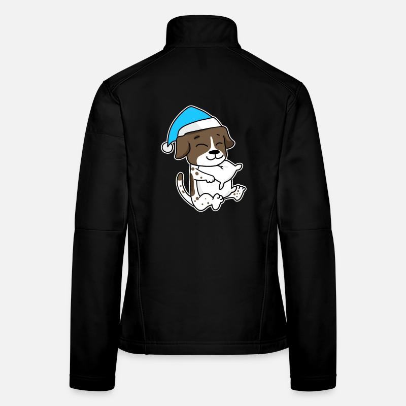 German Shorthaired Pointer Sleeping Fatigue Dog Women's Softshell Jacket
