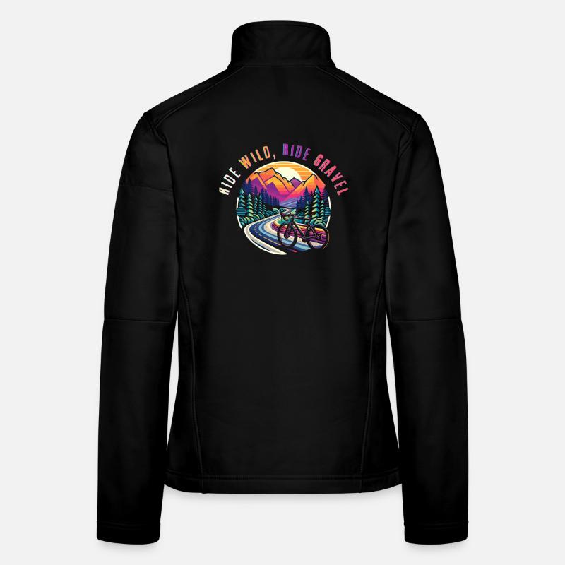 Aventure en vélo de gravier Wild Ride Veste en tissu softshell Femme
