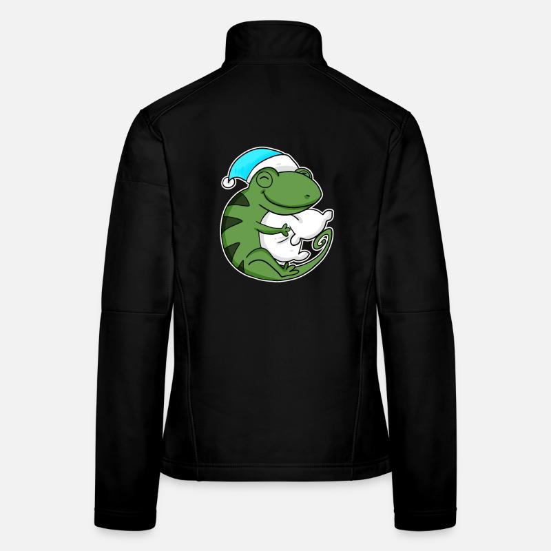 Cameleon with pillow and sleepy cap Women's Softshell Jacket