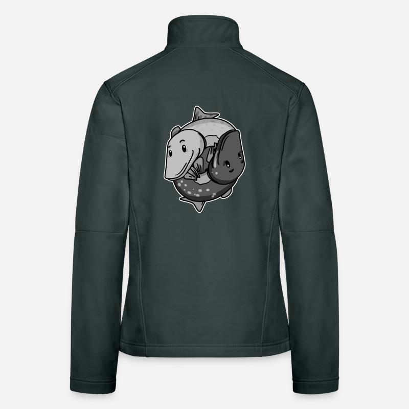 Yin Yang Pike Fish Women's Softshell Jacket