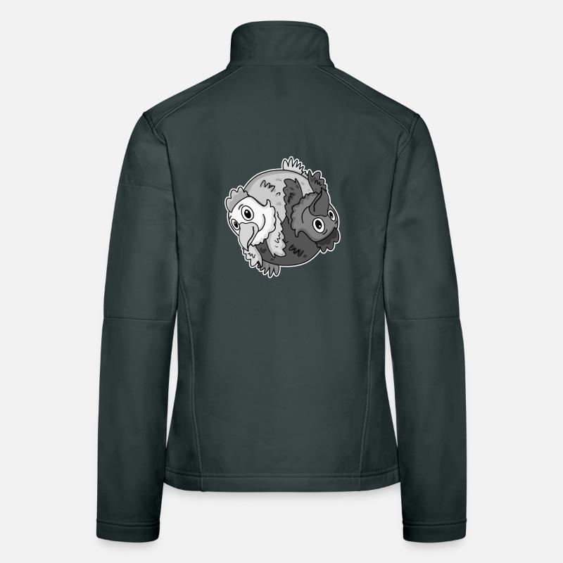 Poulet Yin Yang Poulet Veste en tissu softshell Femme