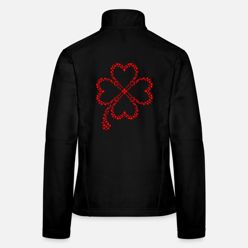 Shamrock Clover Design Women's Softshell Jacket
