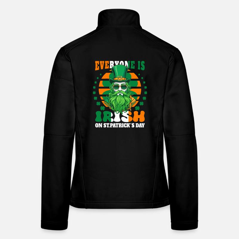 Le jour de la Saint-Patrick, tout le monde est irlandais Veste en tissu softshell Femme