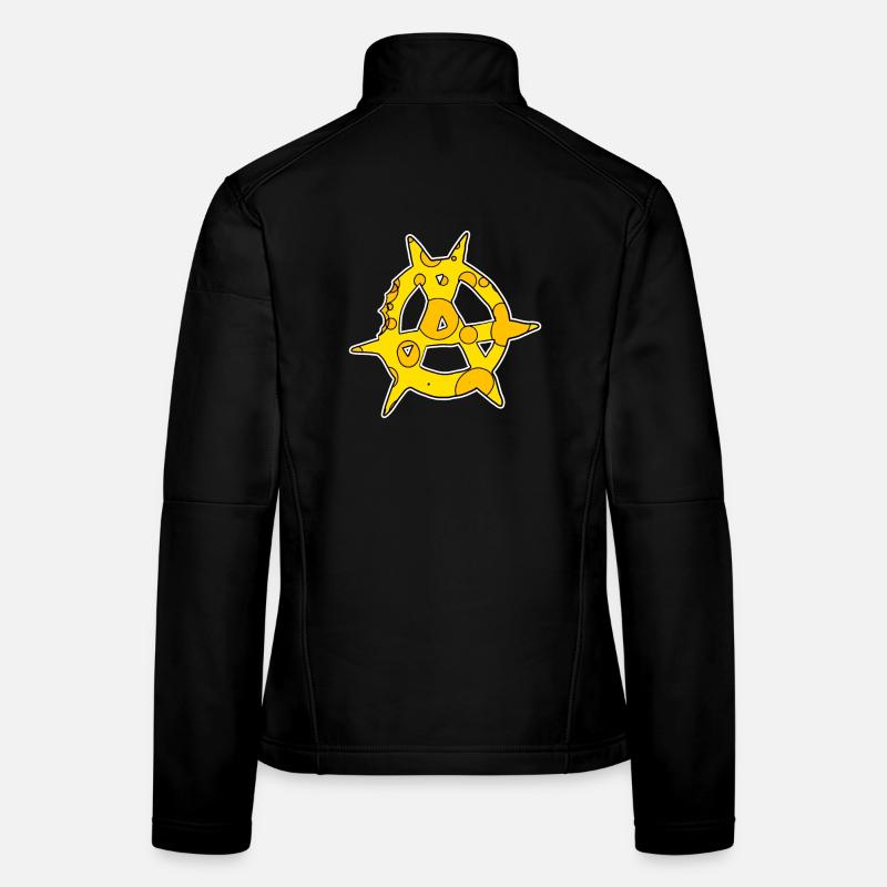 Symbole de l’anarchie en fromage Veste en tissu softshell Femme