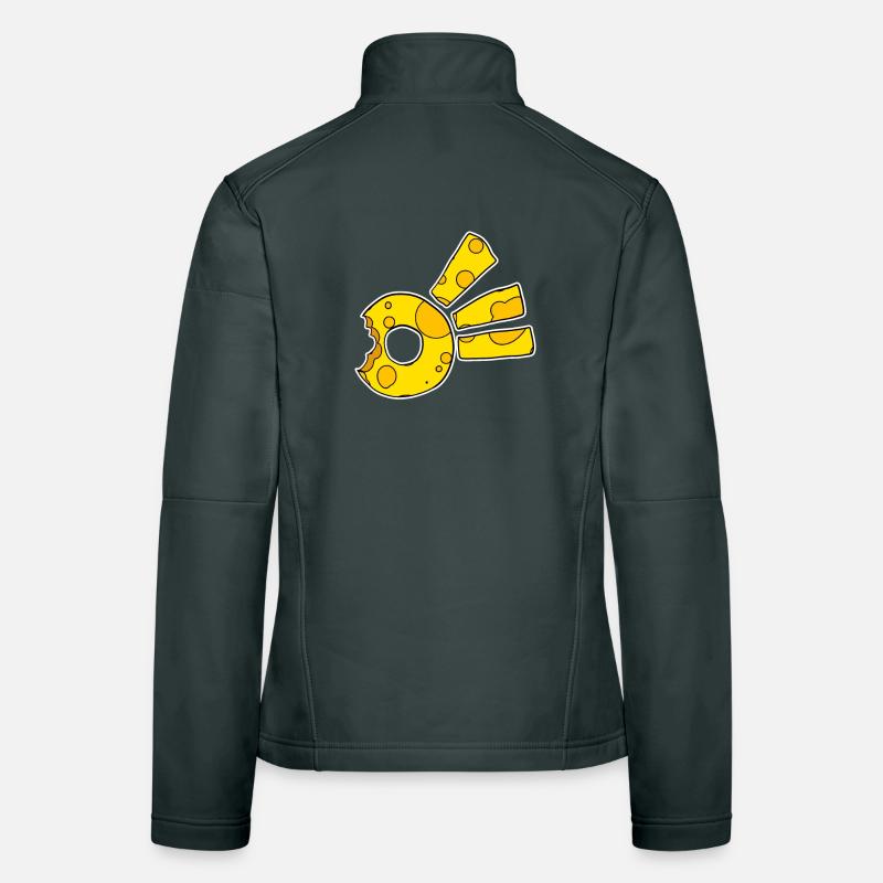 Symbole de la comète du fromage Veste en tissu softshell Femme