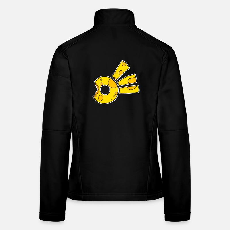 Symbole de la comète du fromage Veste en tissu softshell Femme