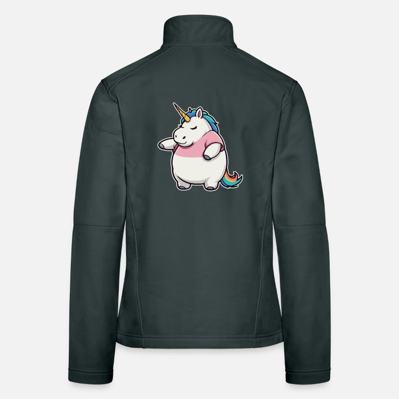 Lustiges Einhorn Frauen Softshelljacke