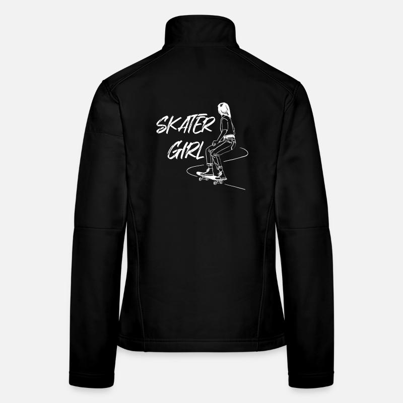 Skater-Mädchen - Frauen Softshelljacke - Schwarz