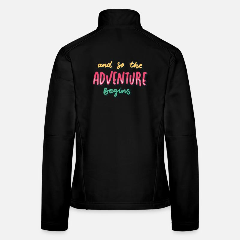 C’est parti pour que l’aventure commence Veste en tissu softshell Femme