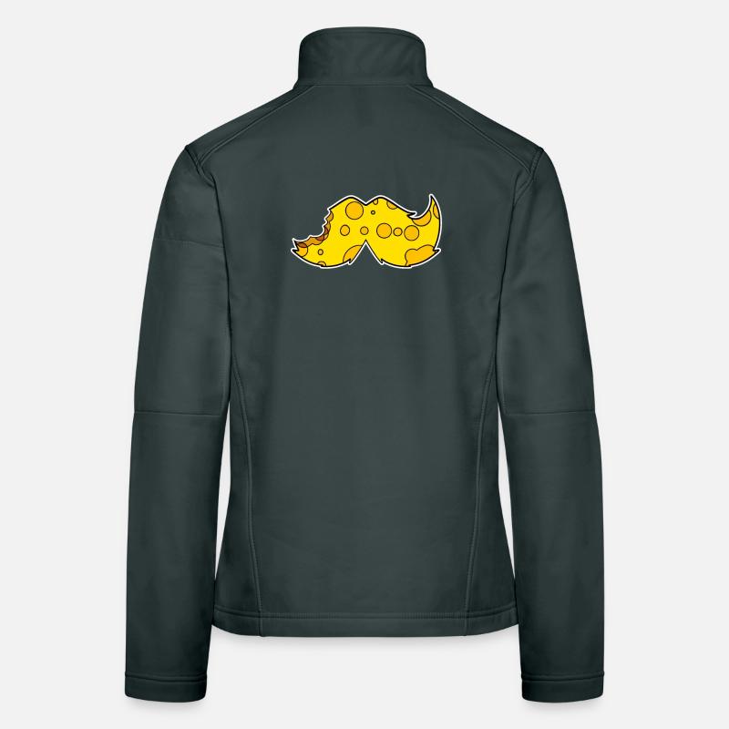 Oberlippenbart Schnurbart Bart Käse Frauen Softshelljacke