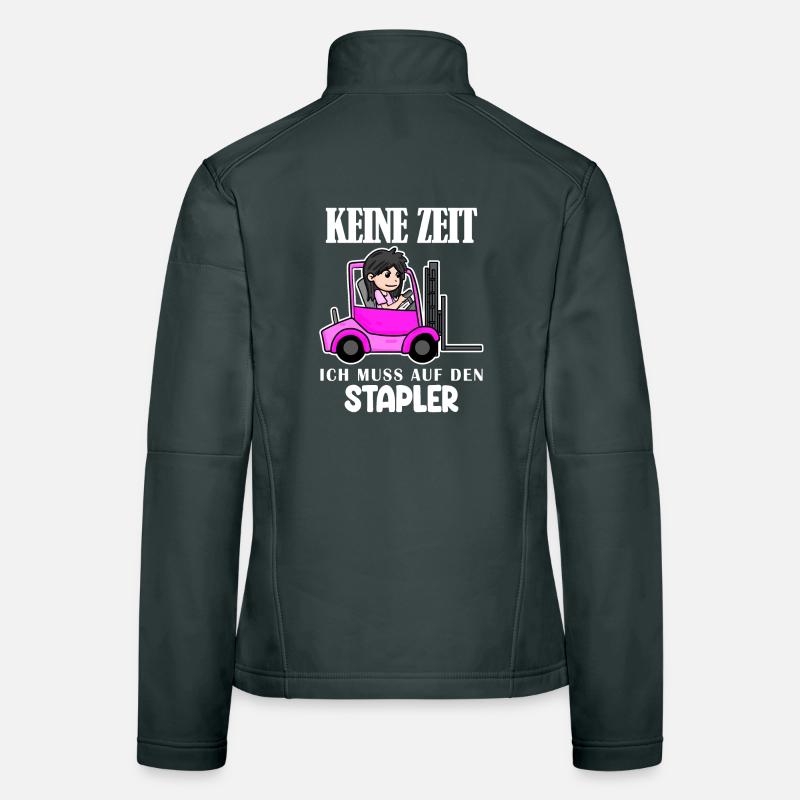 Stapler Gabelstapler Lager Logistik Damen Frauen Softshelljacke