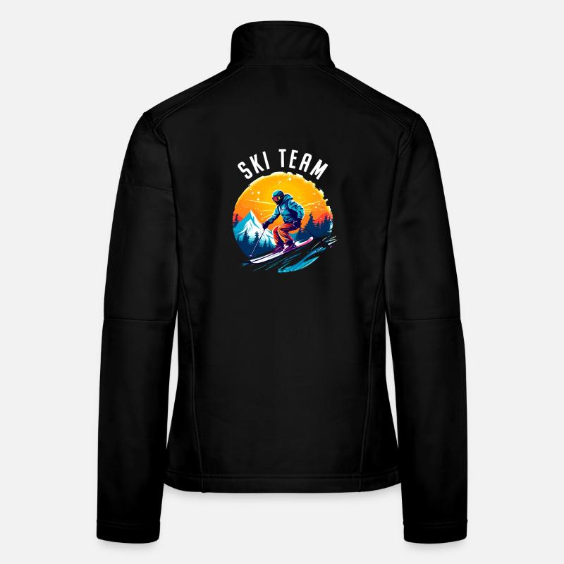 Équipe de ski Skieur École de ski Ski Équipe de ski Veste en tissu softshell Femme