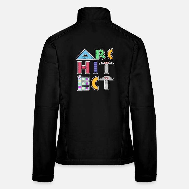 Carrière : Architecte, Profession, Emploi, Travail, Superviseur Veste en tissu softshell Femme