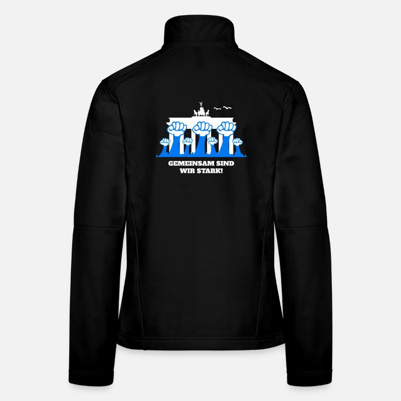 Gemeinsam sind wir Stark Frauen Softshelljacke