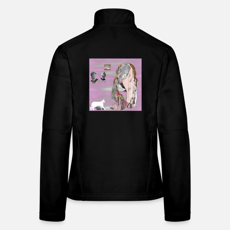 Chaise de Reflections Glitched Veste en tissu softshell Femme
