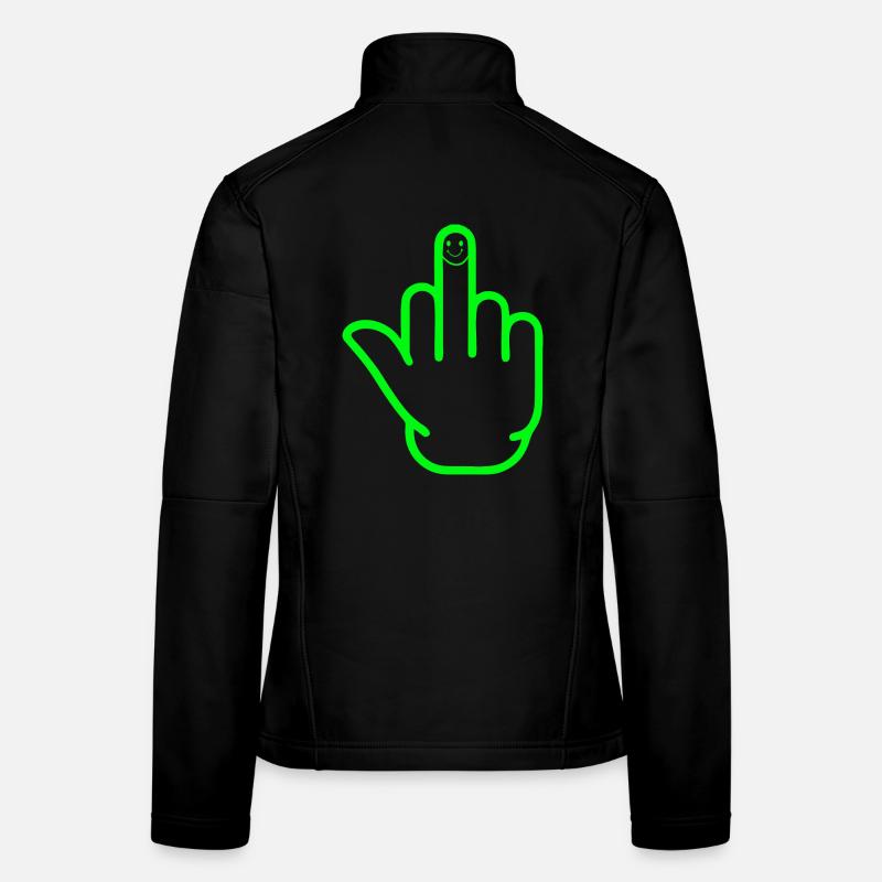 Happy Middle Finger Women's Softshell Jacket