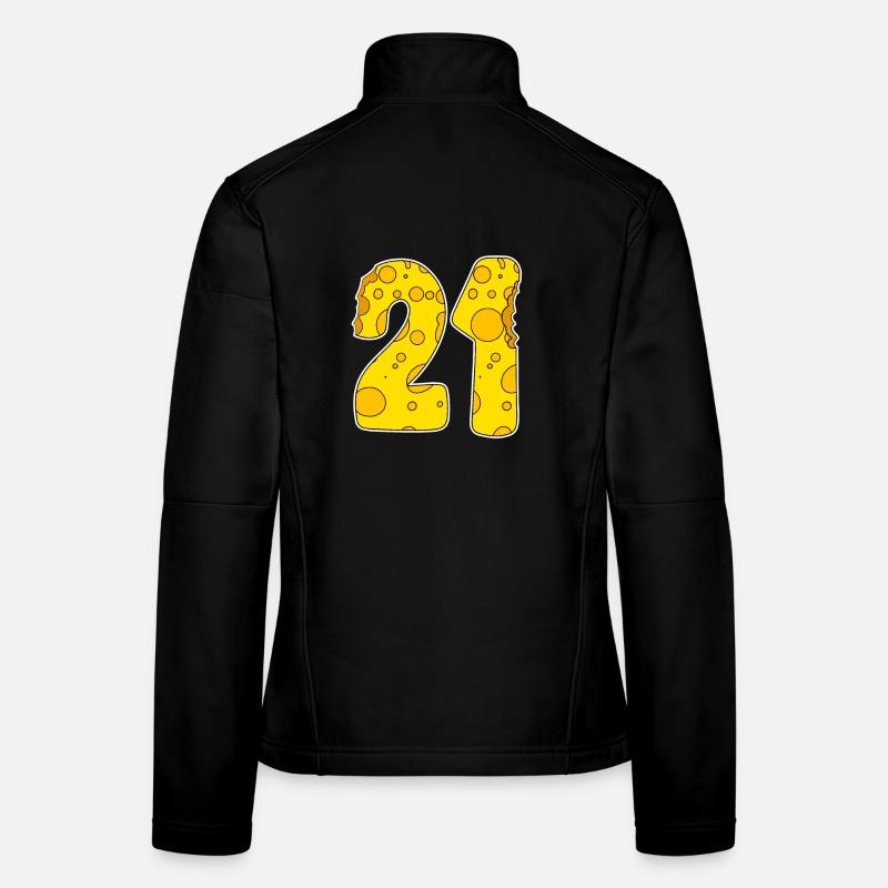 21 ans Lustig Käse Veste en tissu softshell Femme