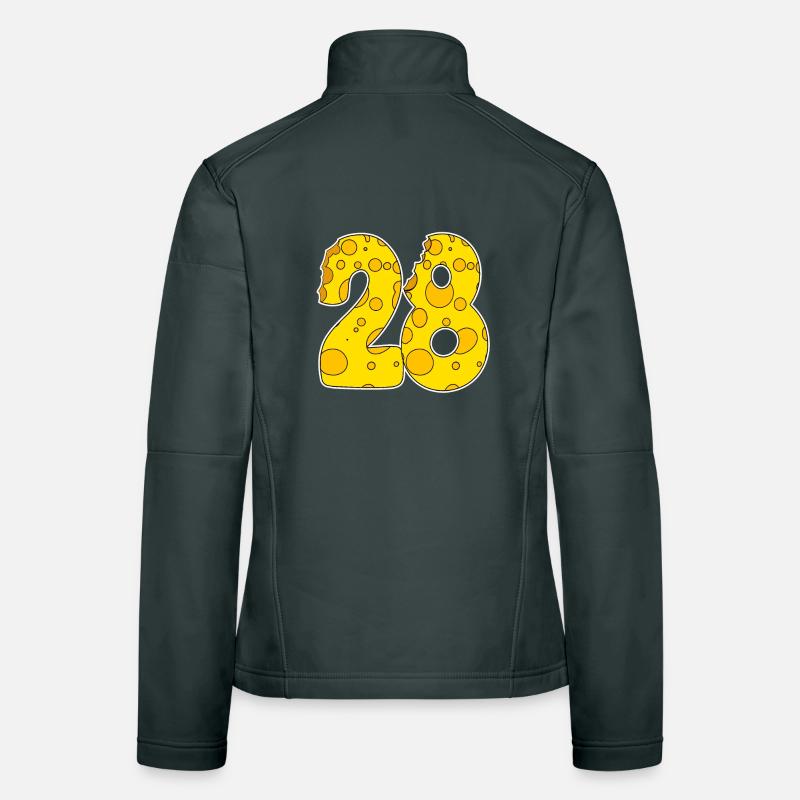 28 ans Lustig Käse Veste en tissu softshell Femme
